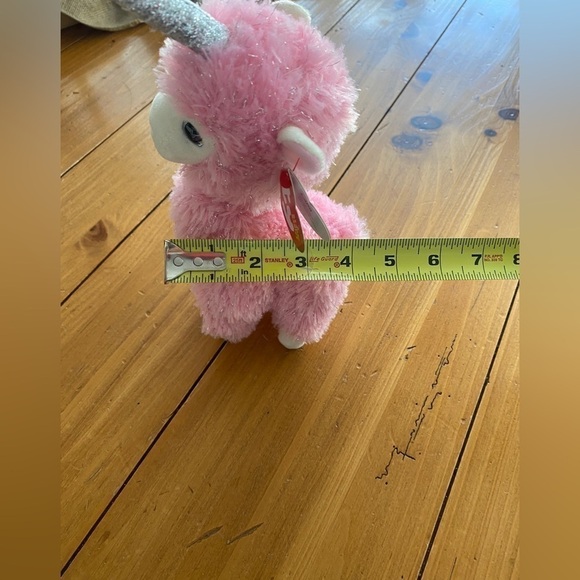 TY Beanie Baby Plush Stuffed Animal LANA the Pink Sparkly Llama Llamacorn NWT - Picture 13 of 13